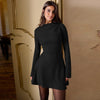 Fashion Slim-fitting Simple Long Sleeve Dress Women Nyzzle