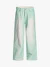 Distressed Handmade Luminous Mud-dyed Paint Jeans - Goatlv