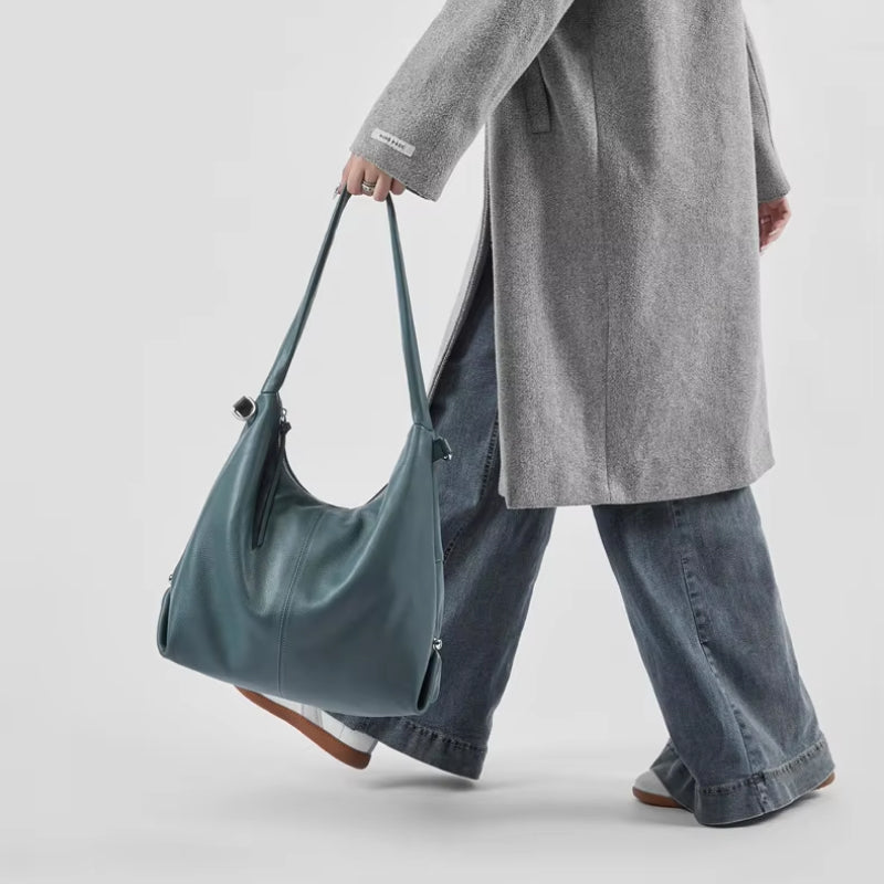 Genuine Leather Large Capacity Shoulder Bag Trendha