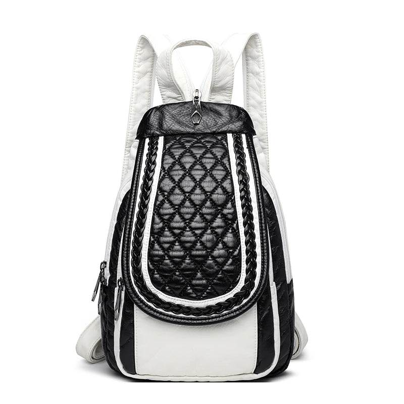Luxury Vintage Women's Leather Backpack Trendha