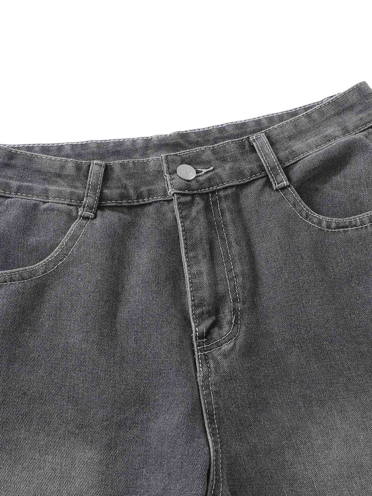 Washed Gradient Flared Jeans - Goatlv