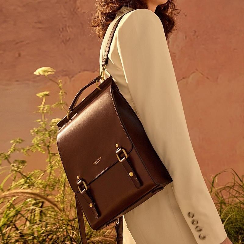 Vintage Leather Backpack for Women: Versatile, Stylish School and Travel Bag Trendha