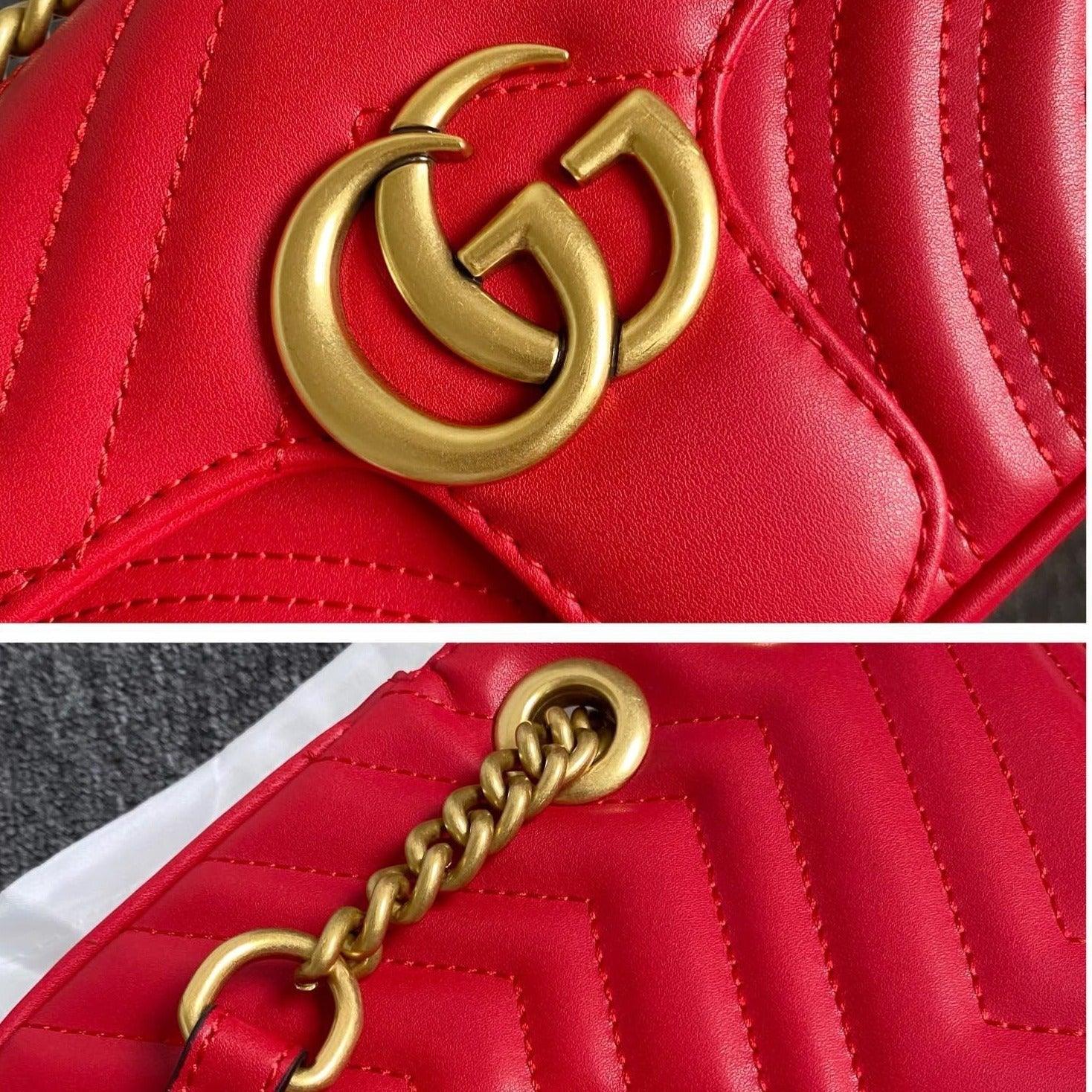 1984 - Marmont Shoulder Messenger Bag Red - GoatLV