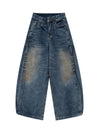 Cleanfit Washed Barrel Jeans - Goatlv