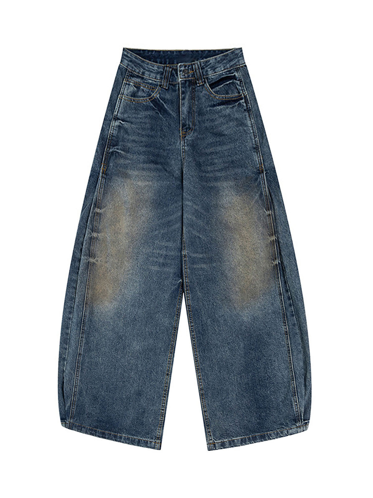 Cleanfit Washed Barrel Jeans - Goatlv