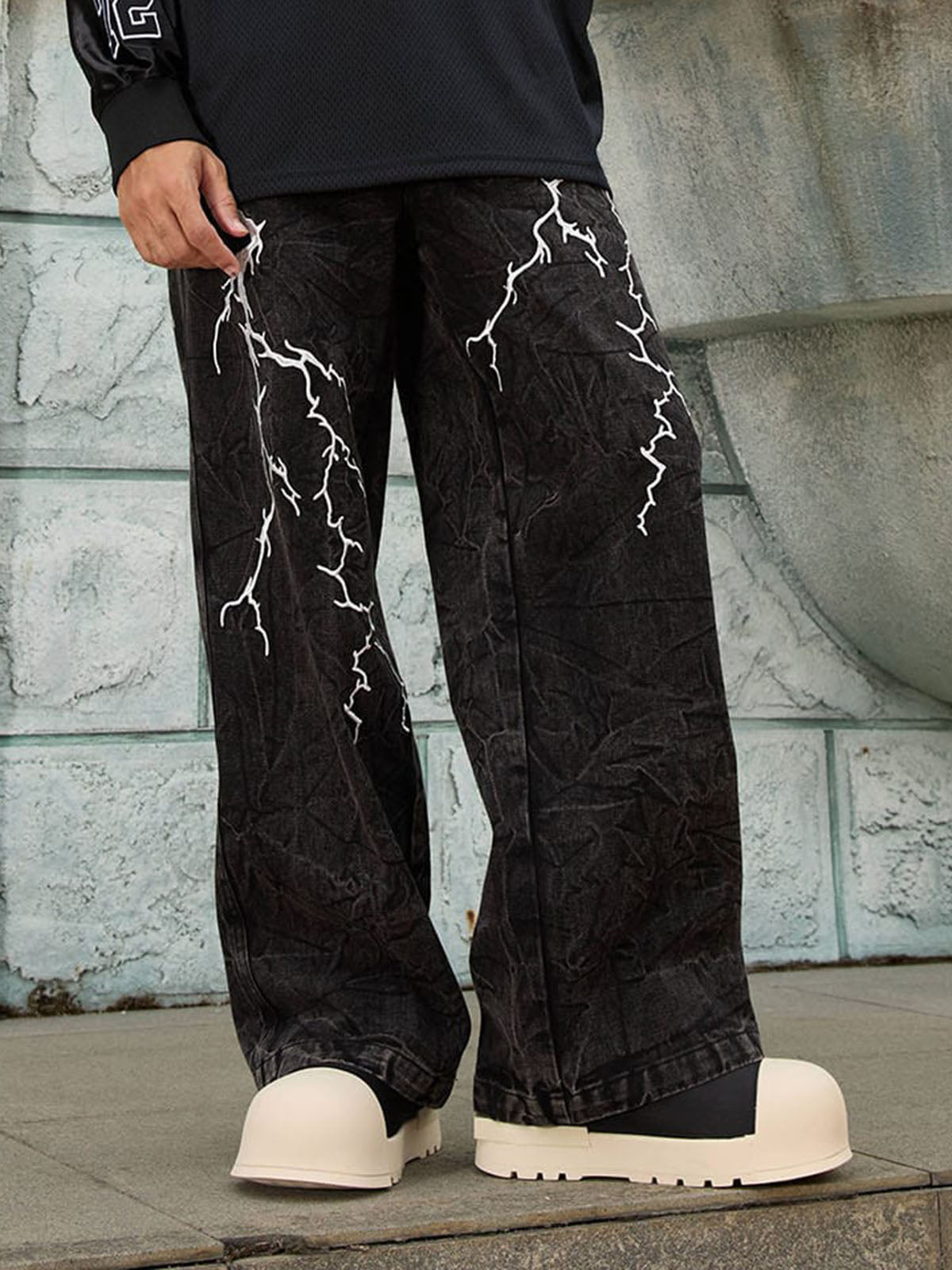 Goatlv High Street Hip-hop Distressed Washed Jeans - 2185 - Goatlv