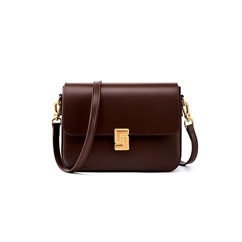 Luxury Genuine Leather Crossbody Small Square Handbag Trendha