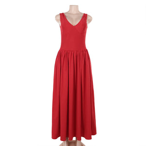 Slim Fit V-neck Vest For A- Line Dress Women Nyzzle