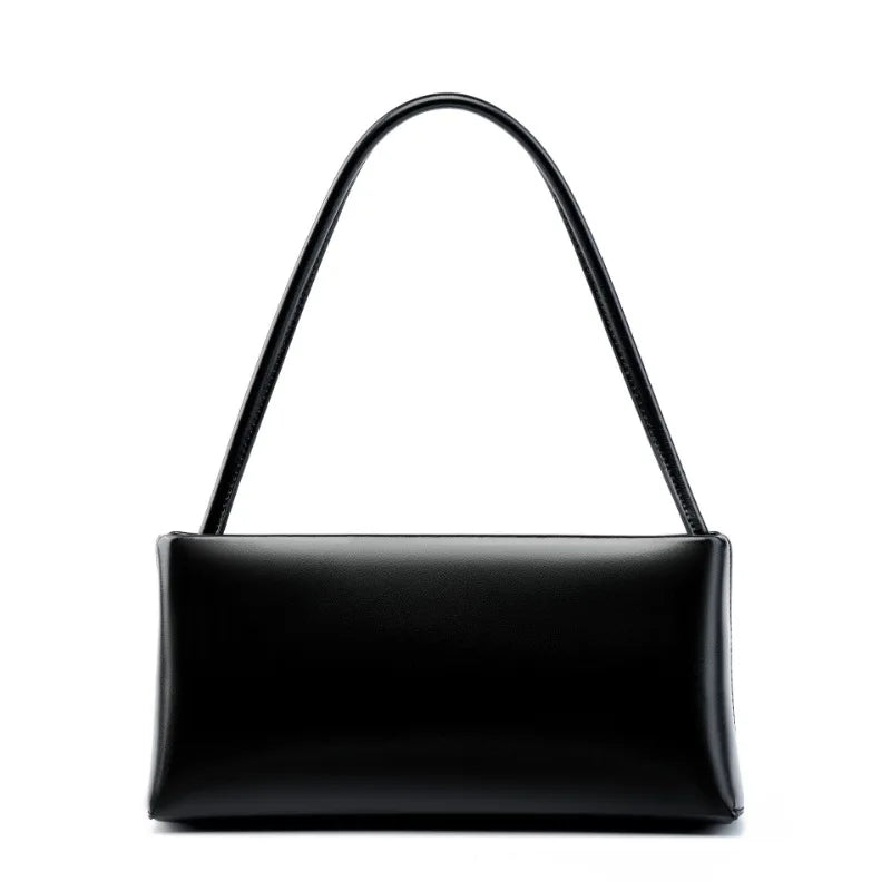 Vintage Genuine Leather Baguette Shoulder Bag for Women Trendha