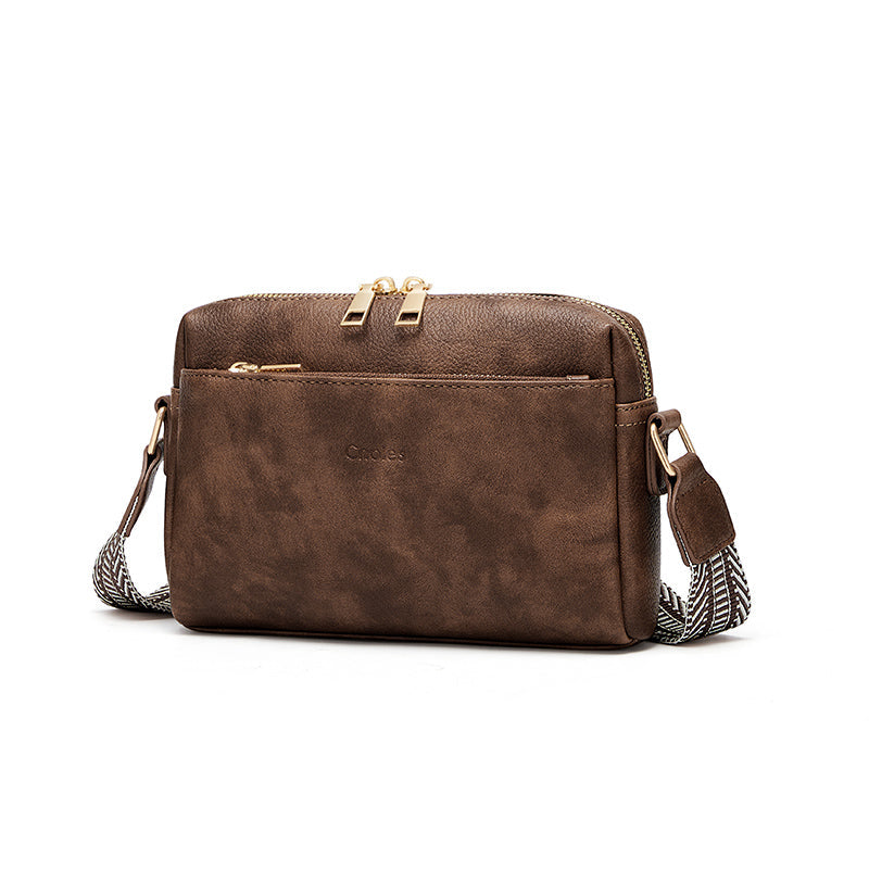 Chic Crossbody Cell Phone Purse with Colored Strap – Compact Leather Handbag Trendha
