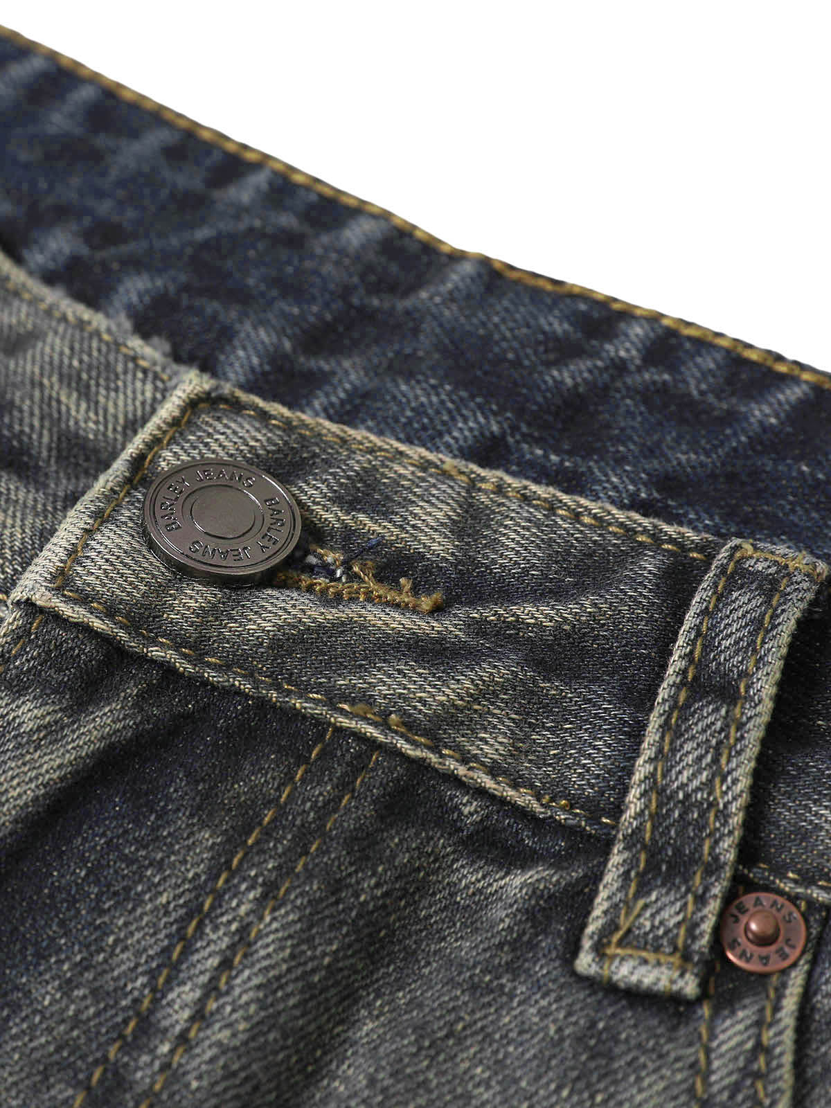 Washed Dirty-Dye Straight Jeans - 2352 - Goatlv