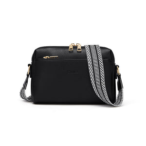 Chic Crossbody Cell Phone Purse with Colored Strap – Compact Leather Handbag Trendha