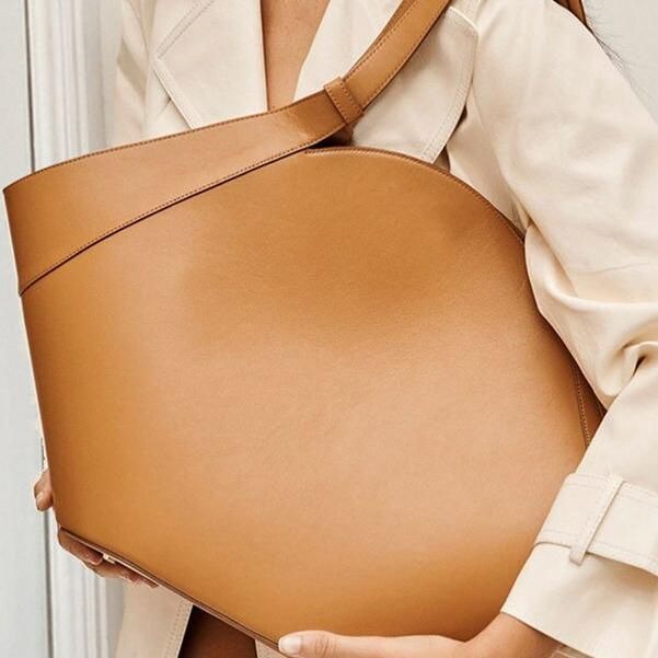 Vegan Leather Oversized Tote Bag Trendha