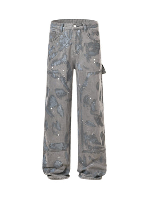 Goatlv High Street Hip Hop Distressed Washed Jeans - Goatlv