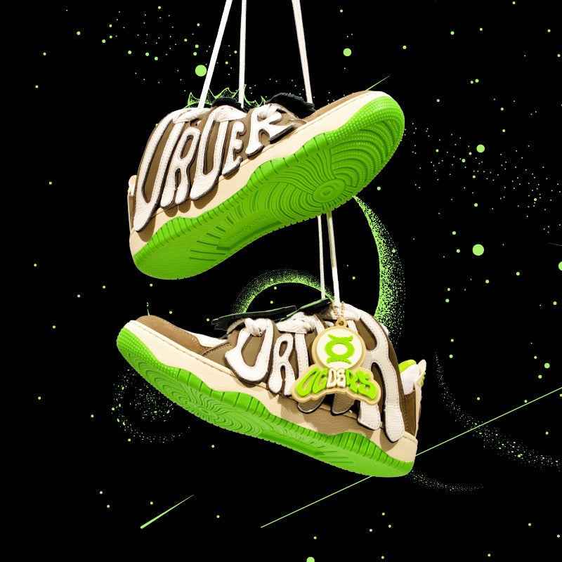 Skater Sneakers Brown Green