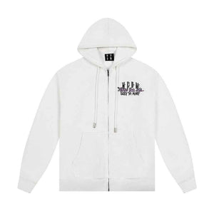 Zip-Up Hoodie With Enjoy Your Life Print