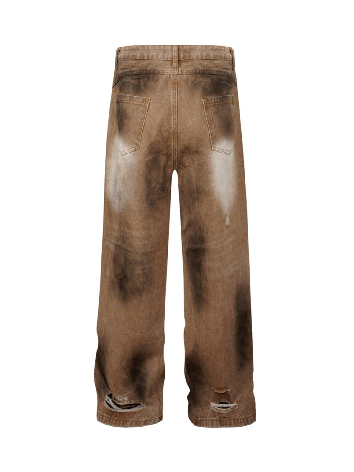 Street Ripped Dirty Dye Jeans - Goatlv