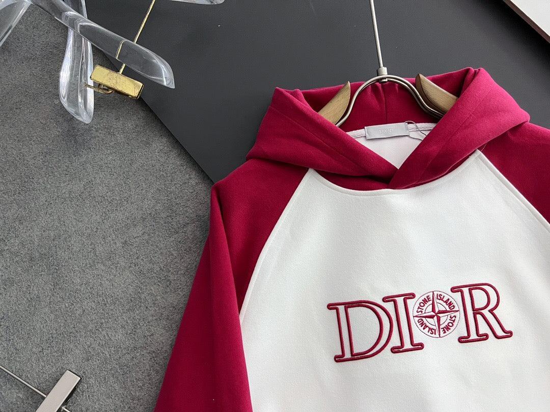 DOR Red and White Hoodie-002 Designer Sneakers