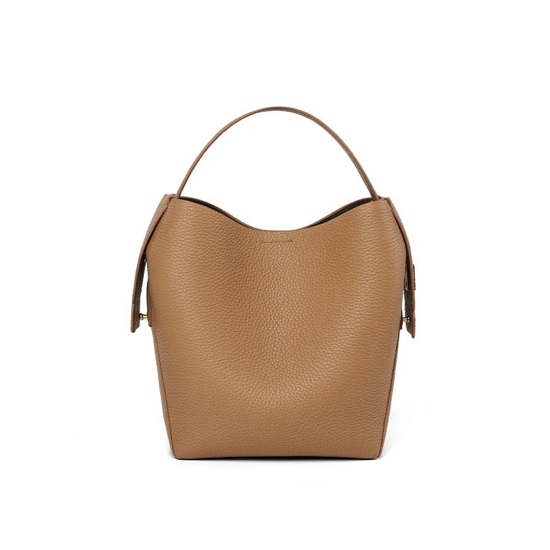 Genuine Leather Women’s Bucket Shoulder & Crossbody Bag Trendha