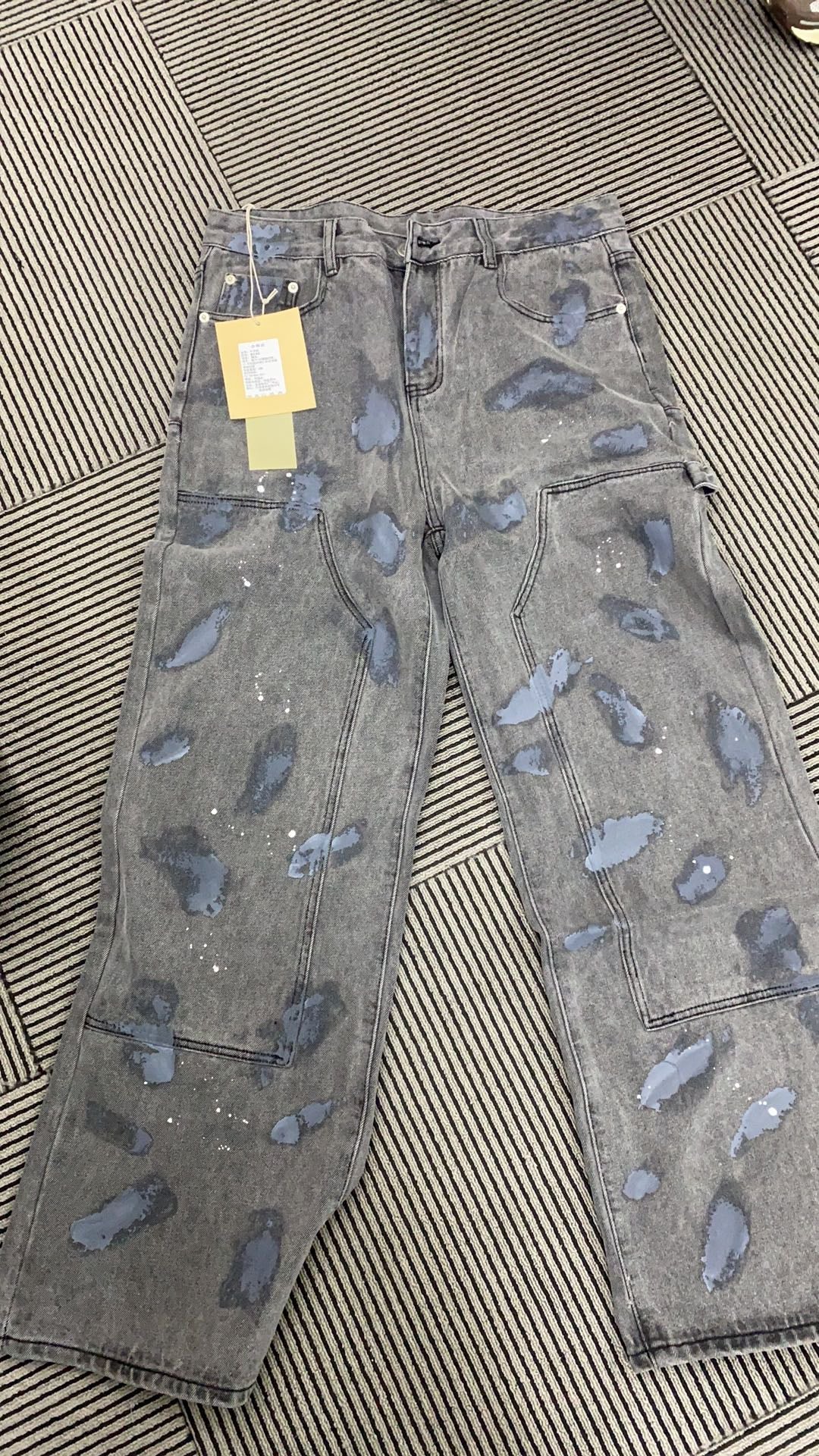 Goatlv High Street Hip Hop Distressed Washed Jeans - Goatlv