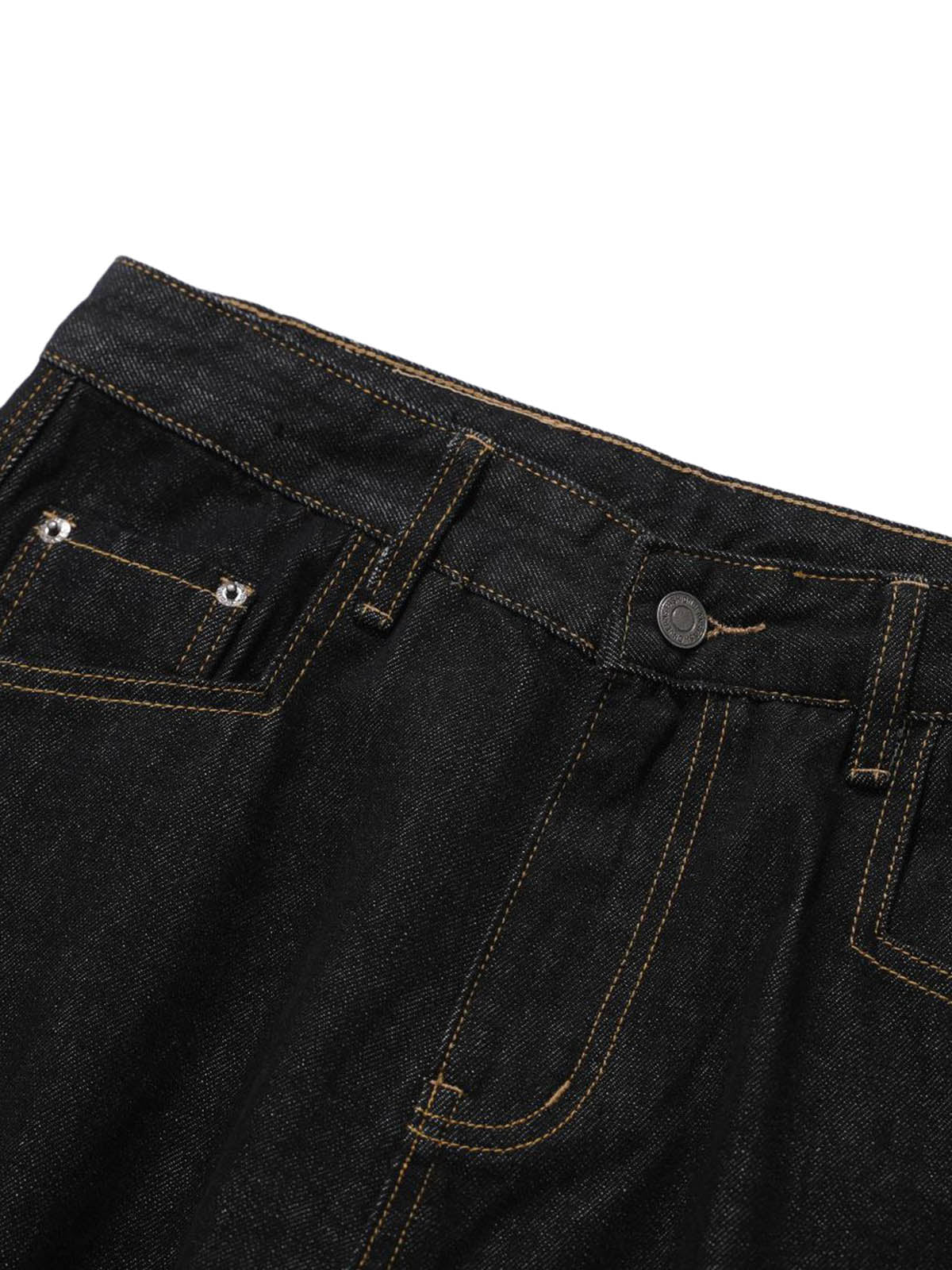 Multi-Pocket Deconstructed Washed Barrel Cargo Jeans - Goatlv