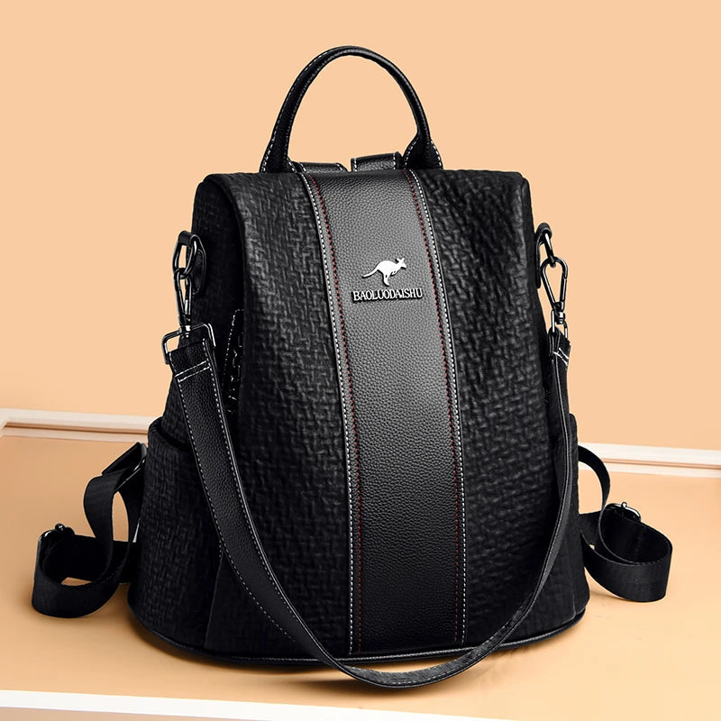 Luxury Soft Leather Backpack for Women Trendha