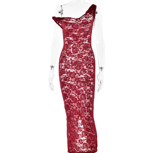 Women's Lace Camisole See Through Dress Nyzzle