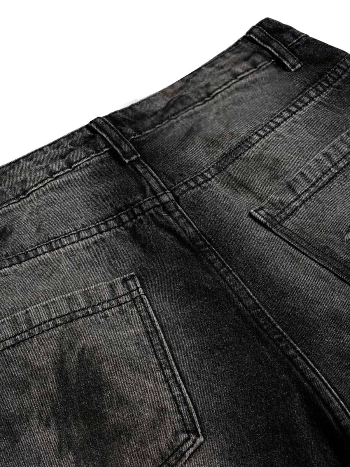 Street Stripe Dirty Dye Barrel Jeans - Goatlv