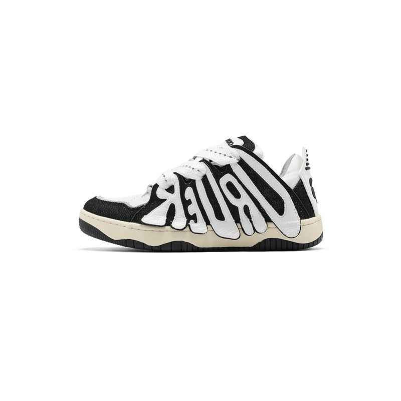 Graffiti Sneakers Black White