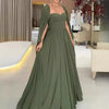 Women's Fashion Casual Shawl Waist-tight Pure Color Split Dress Nyzzle