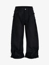 Waxed Baggy Side Whisker Jeans - Goatlv