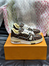 LUV Brown Trainer Sneakers-085 Designer Sneakers