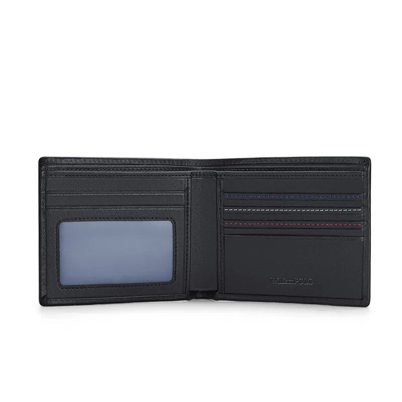 Luxury Leather Wallet with ID Card Holder Trendha