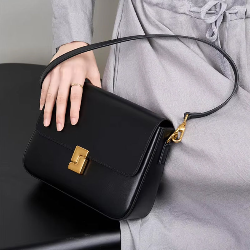 Luxury Genuine Leather Crossbody Small Square Handbag Trendha