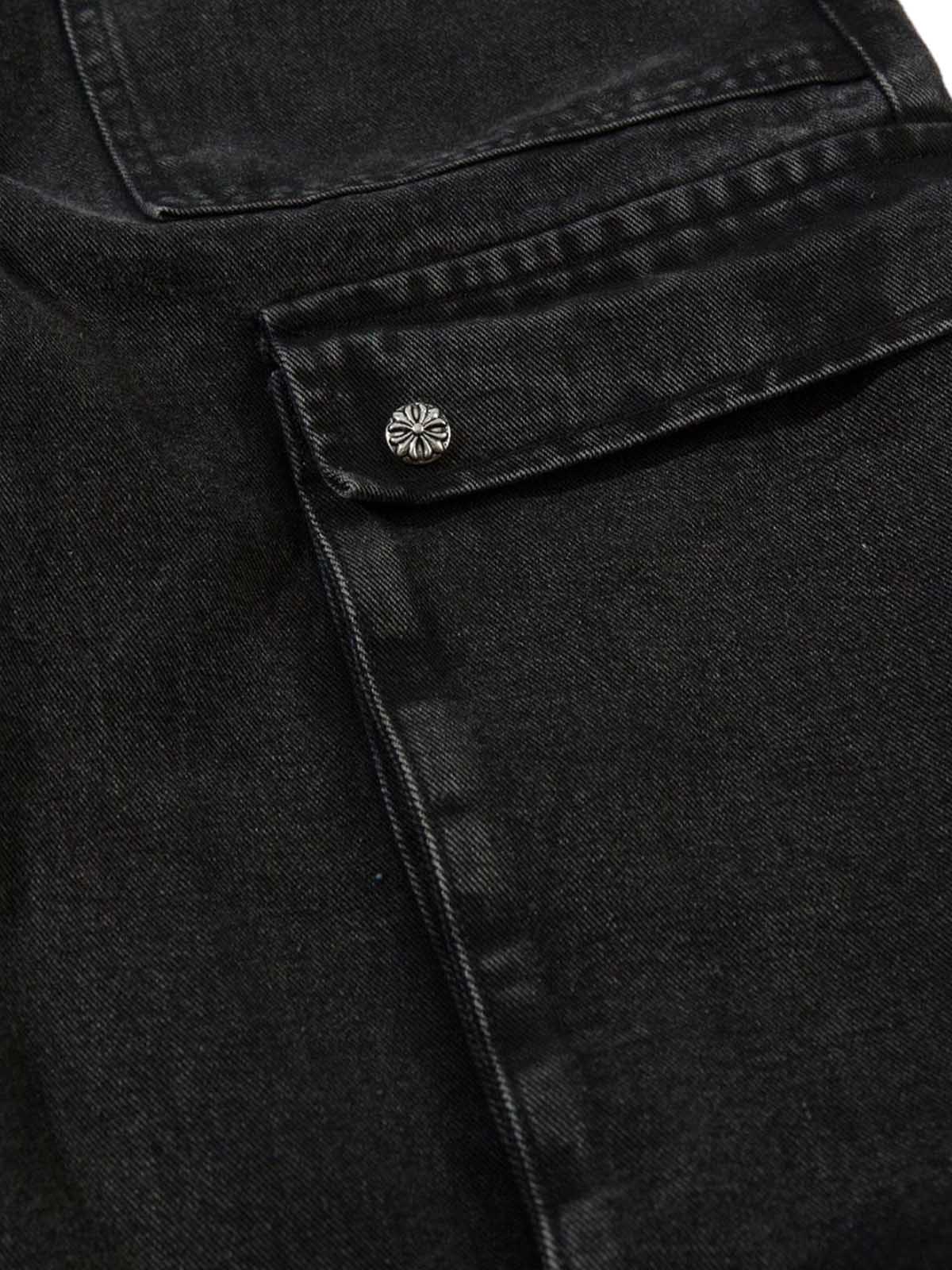 Grommet Design Multi-Pocket Cargo Jeans - Goatlv
