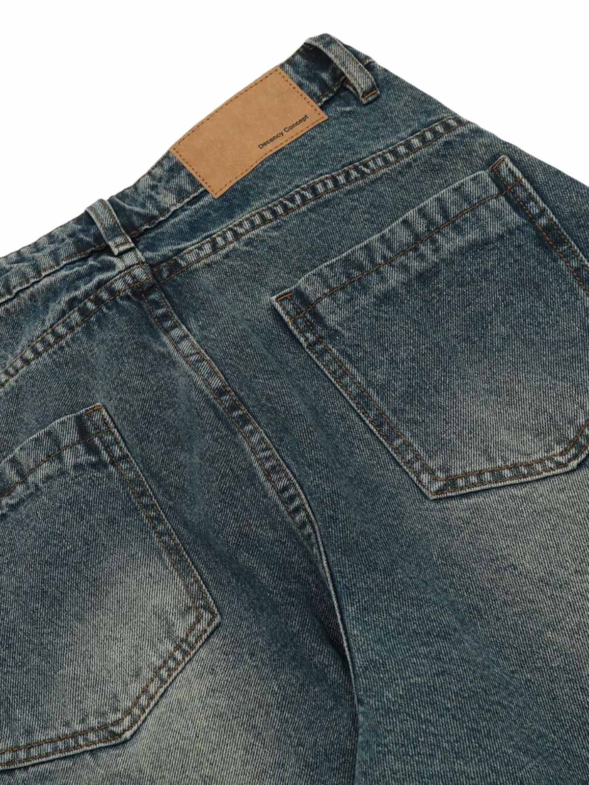 Washed Wide-Leg Balloon Jeans - 2301 - Goatlv