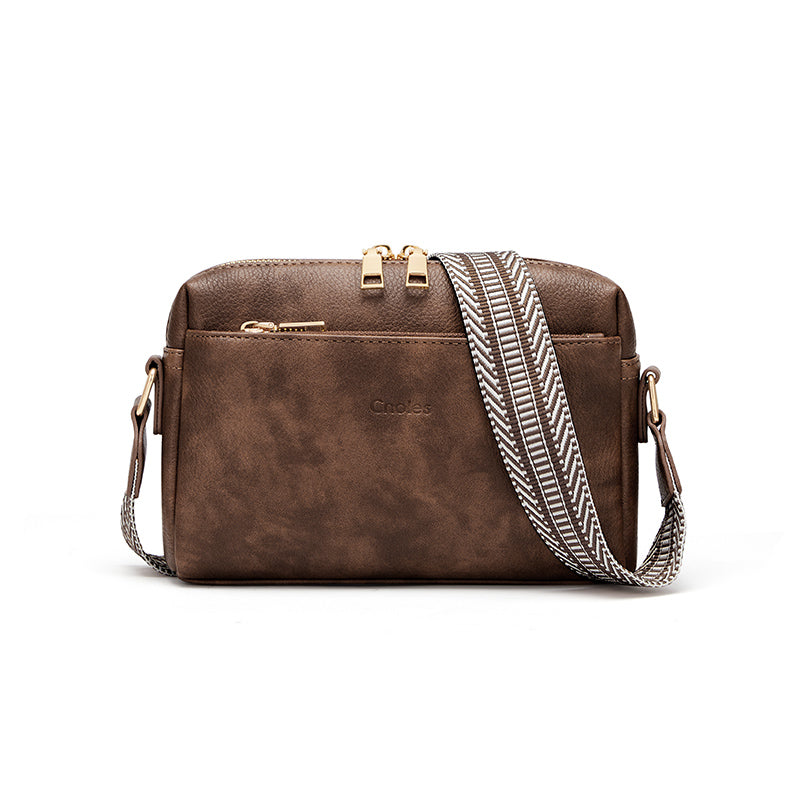 Chic Crossbody Cell Phone Purse with Colored Strap – Compact Leather Handbag Trendha