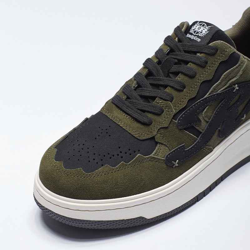Pattern Platform Sneakers Green