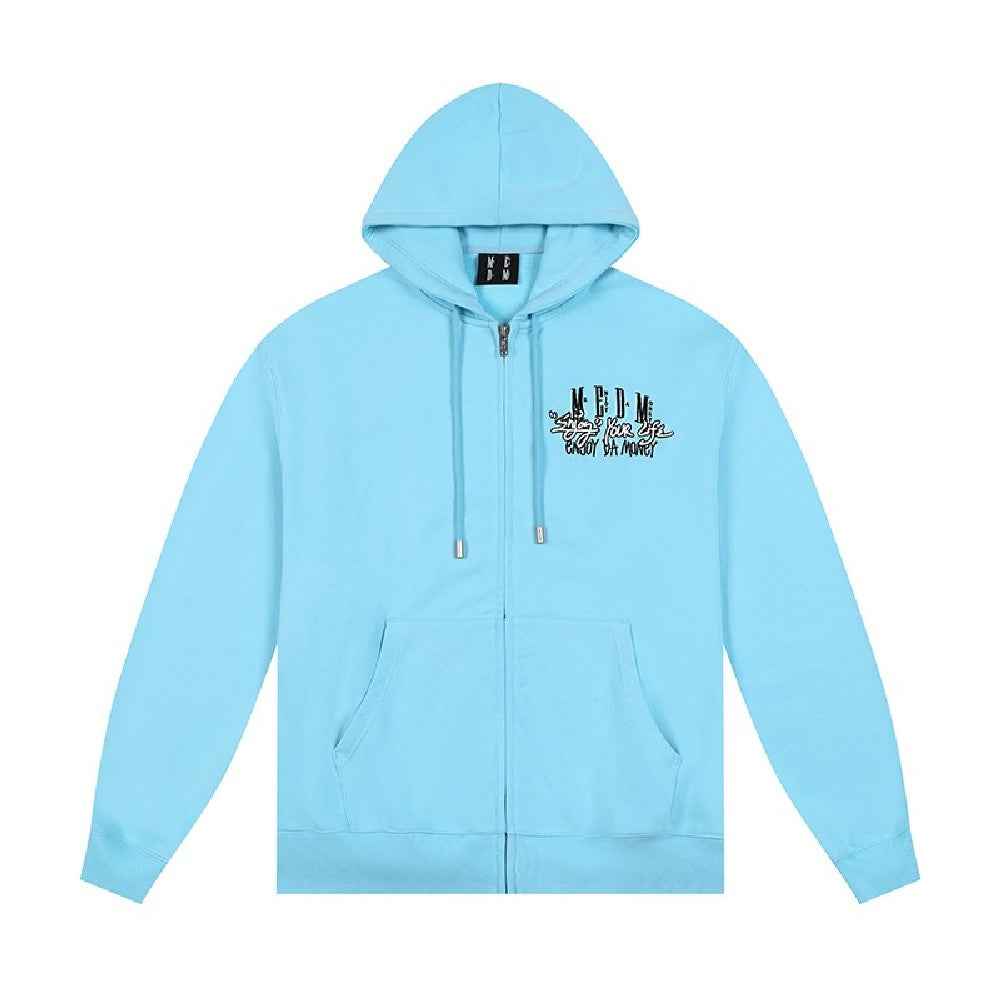 Zip-Up Hoodie With Enjoy Your Life Print