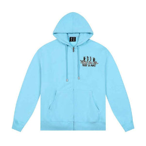 Zip-Up Hoodie With Enjoy Your Life Print