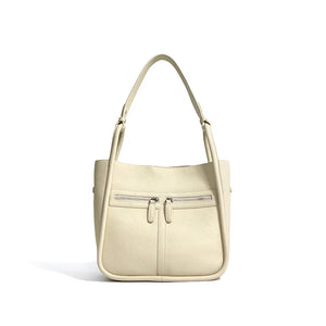 Genuine Leather Bucket Bag - Versatile Women's Shoulder & Handheld Tote Trendha