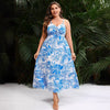 Leaf Print Bohemian Dress Nyzzle