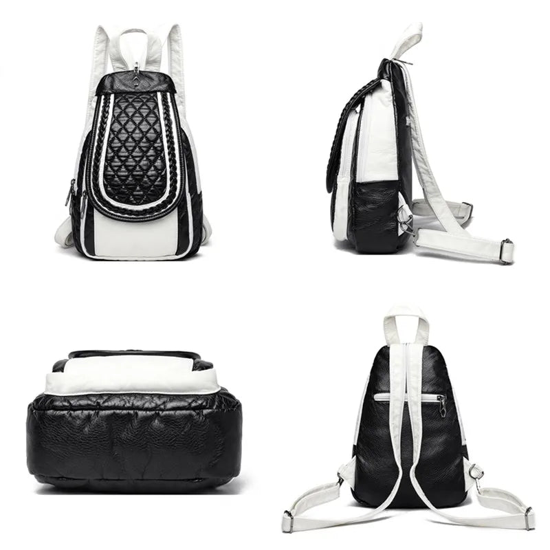 Luxury Vintage Women's Leather Backpack Trendha