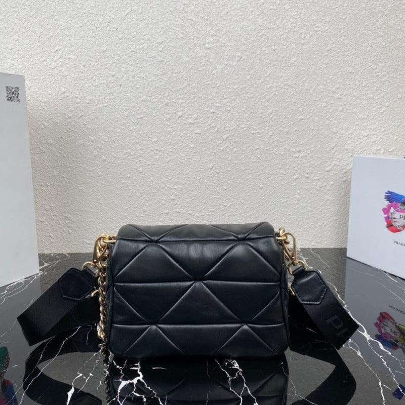 1984 - Nappa Quilted Shoulder Bag Black - GoatLV