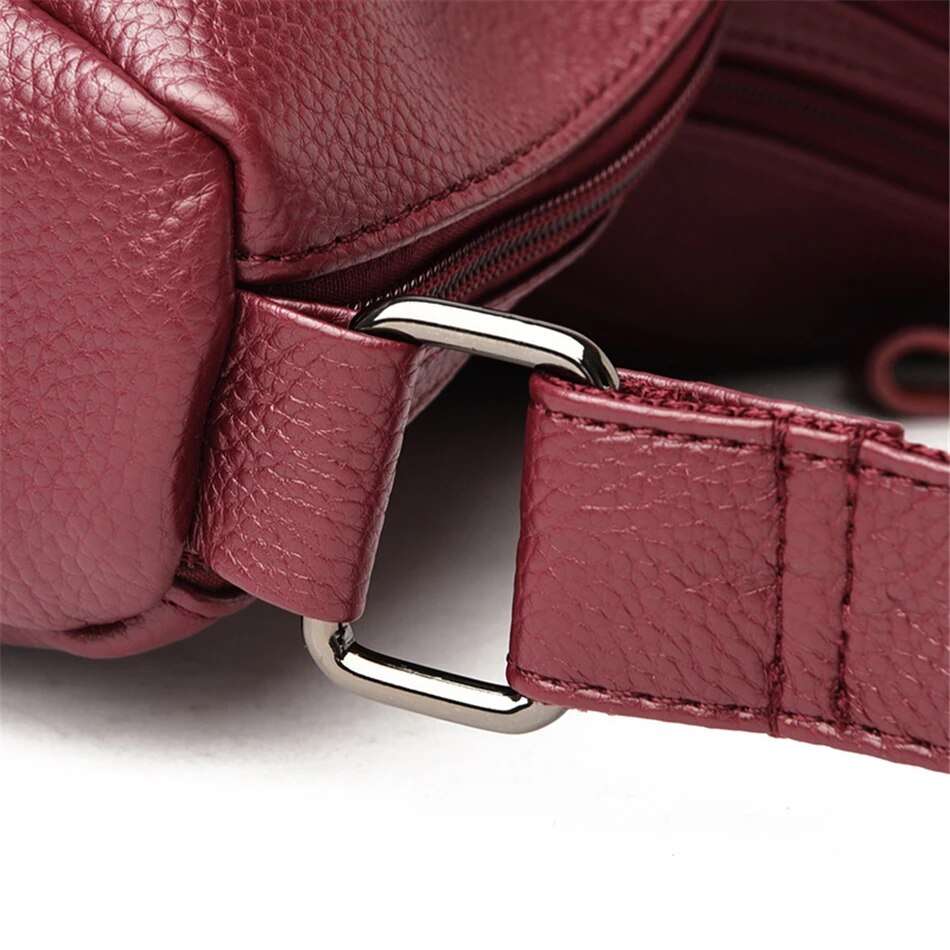 Luxury Women's Leather Shoulder Crossbody Bag - Fashionable and Versatile Handbag for 2023 Trendha
