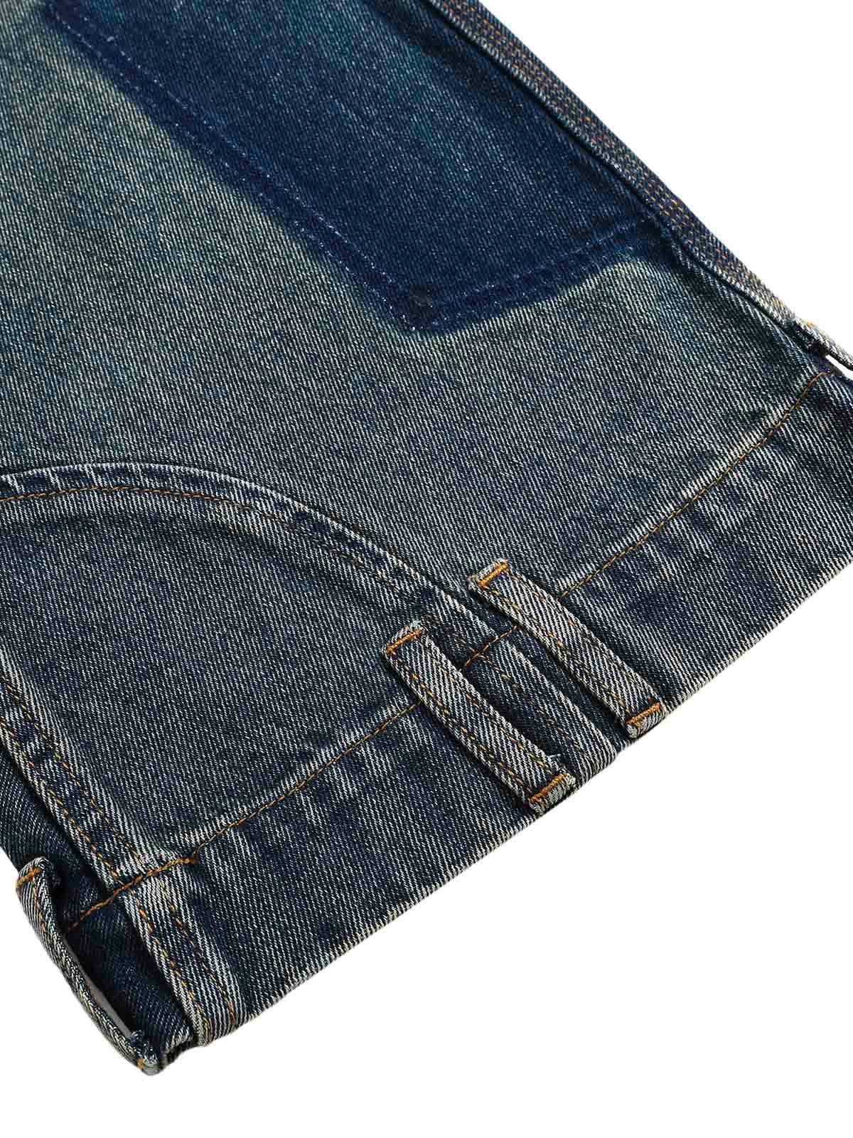 Deconstructed Ankle Loop Straight Jeans - Goatlv