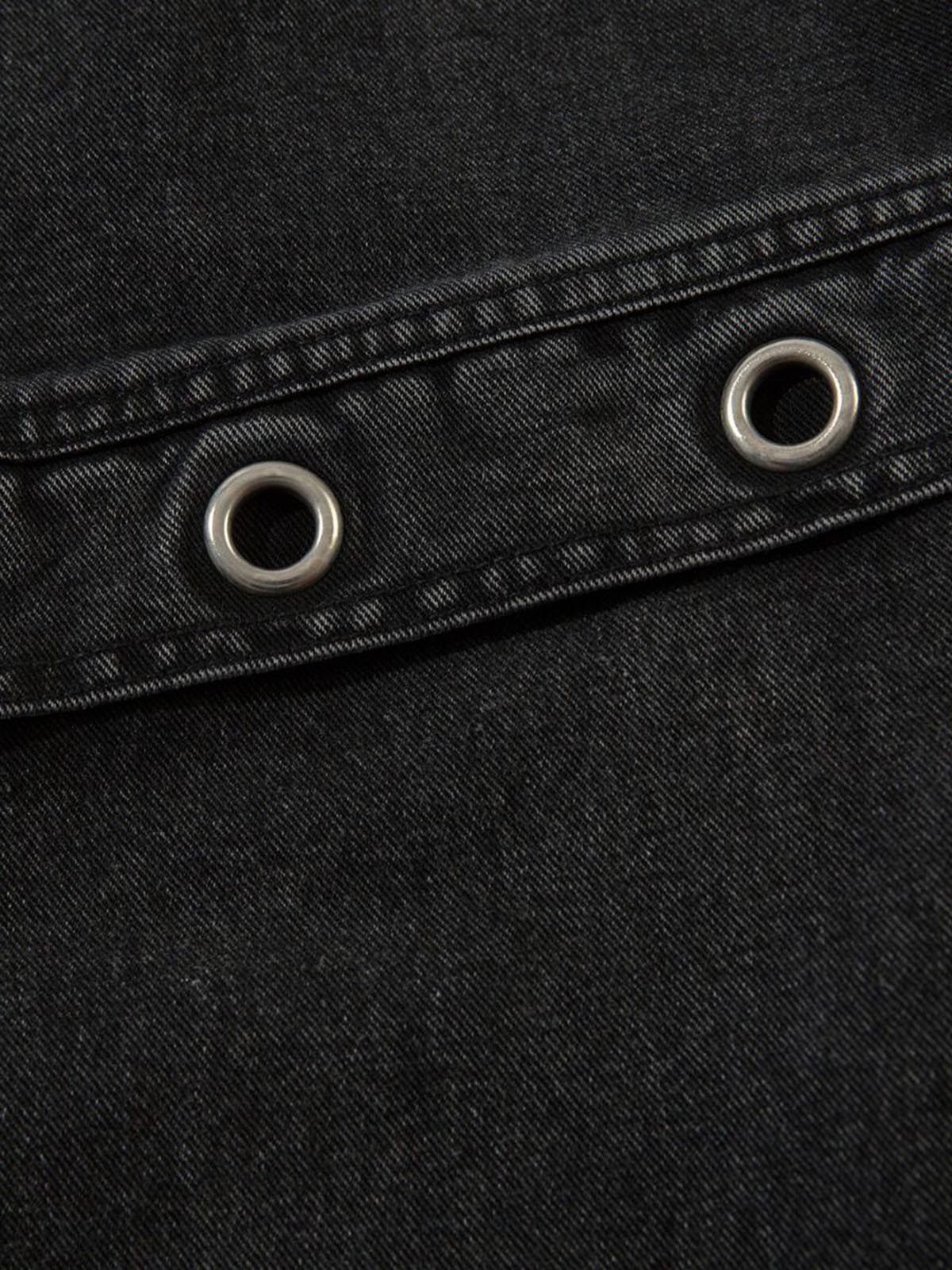 Grommet Design Multi-Pocket Cargo Jeans - Goatlv