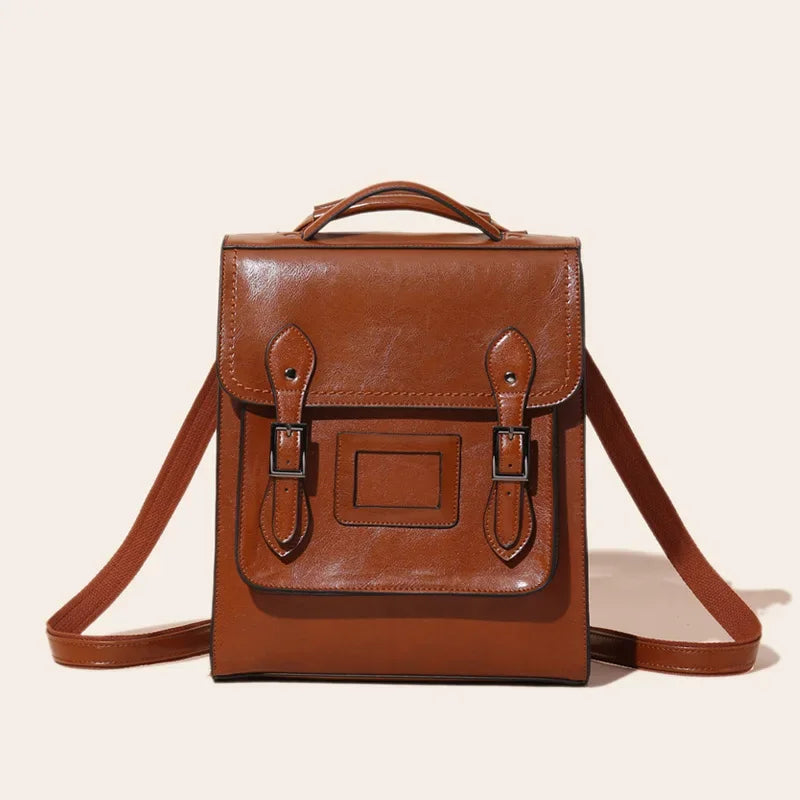 Vintage Genuine Leather Backpack Trendha