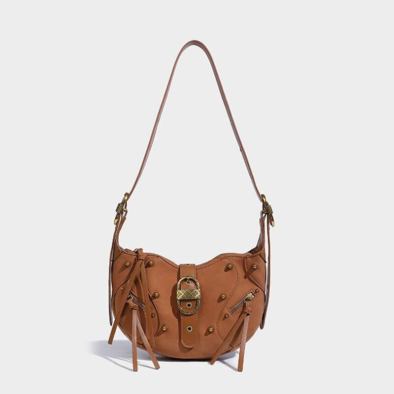 Pink Punk Luxury Leather Sling Crossbody Daypack Trendha
