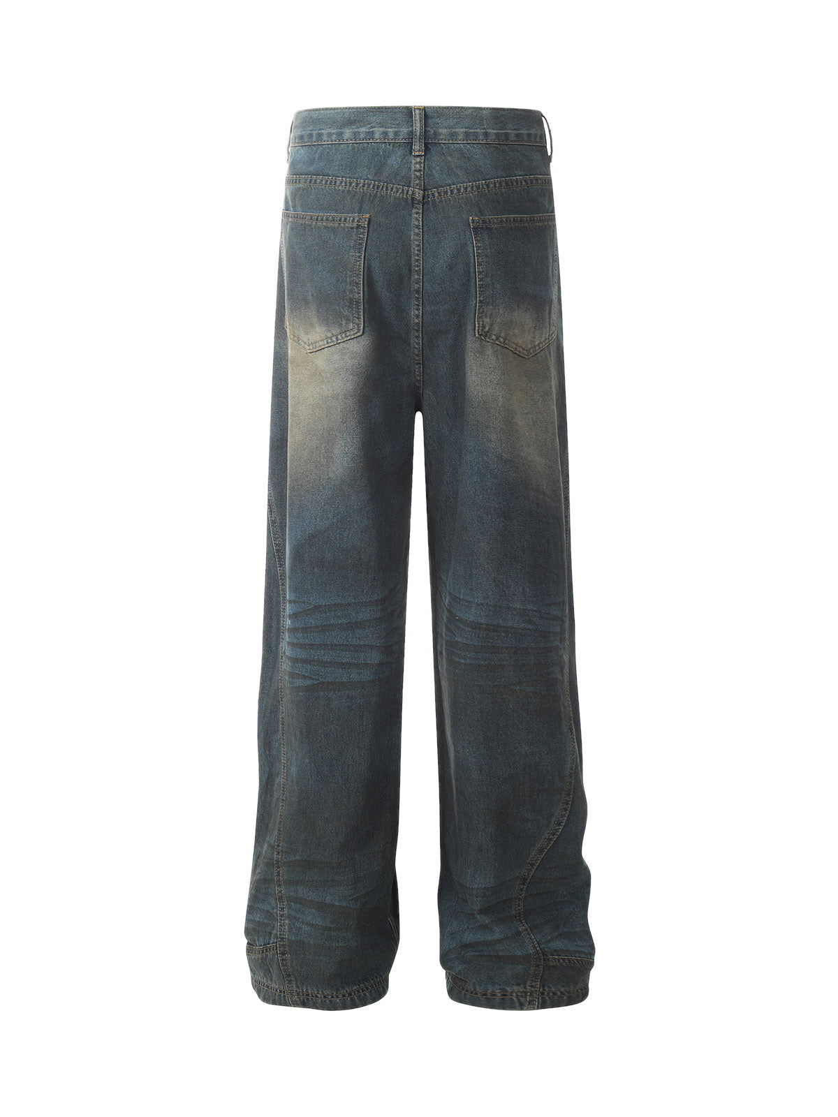 Dirty Dyed Washed Straight Jeans - Goatlv